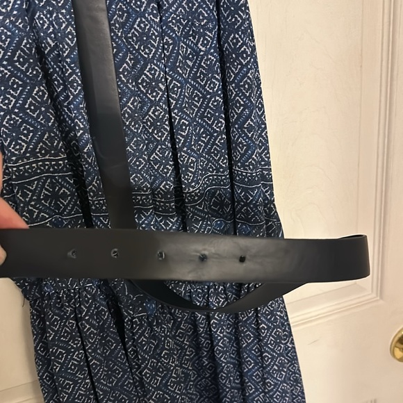 EUC Michael Michael Kors tile print chain Maxi dress with belt - Picture 3 of 5